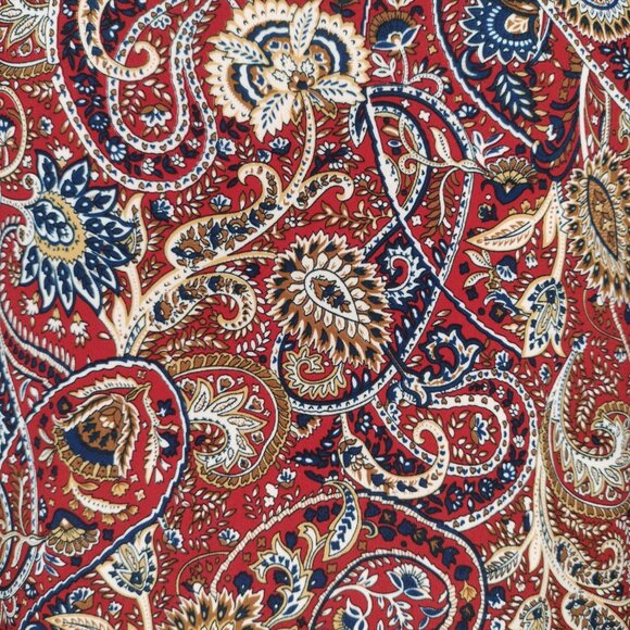 Alyx Size L Red Multi Color Paisley Print Sleeveless Top - Picture 4 of 5